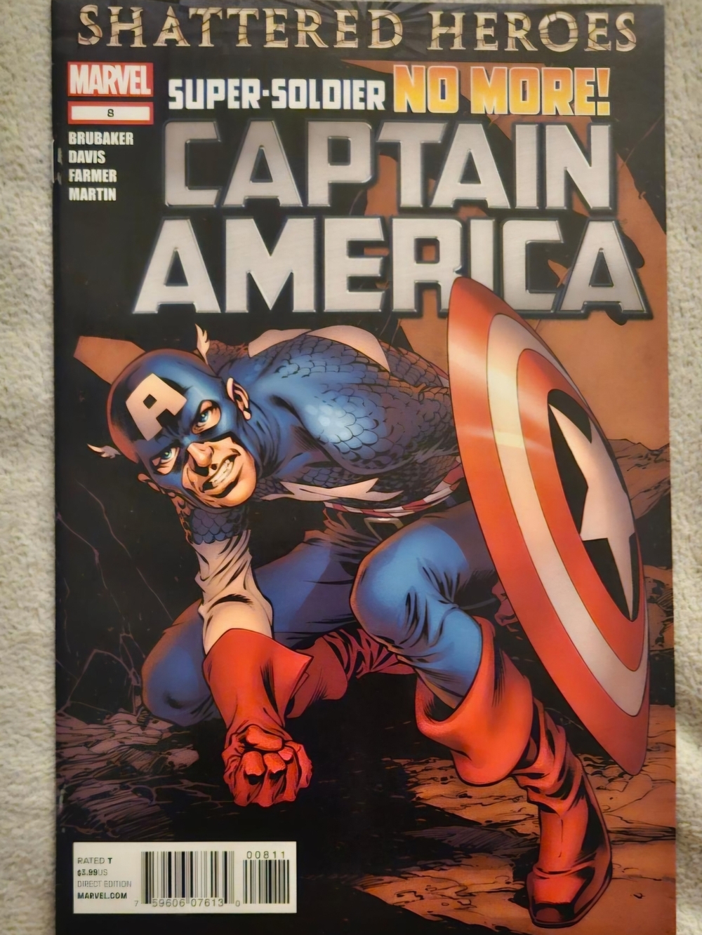 CAPTAIN AMERICA marvel 2012 #8 Raw Grade 9.6-9.8